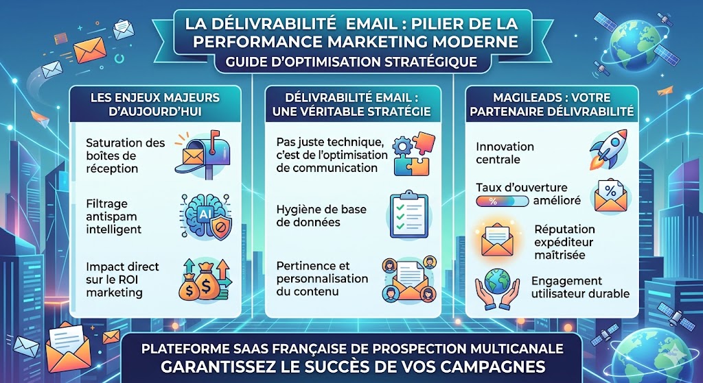 infographie sur la delivrabilite email : Comprendre les fondements techniques de la délivrabilité email